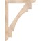 Ekena Millwork Merced Slat Smooth Bracket w/ Offset Brace, Douglas Fir, 5 1/2"W x 36"D x 48"H BKT0604X36X48MRC06SDF - alternate 2